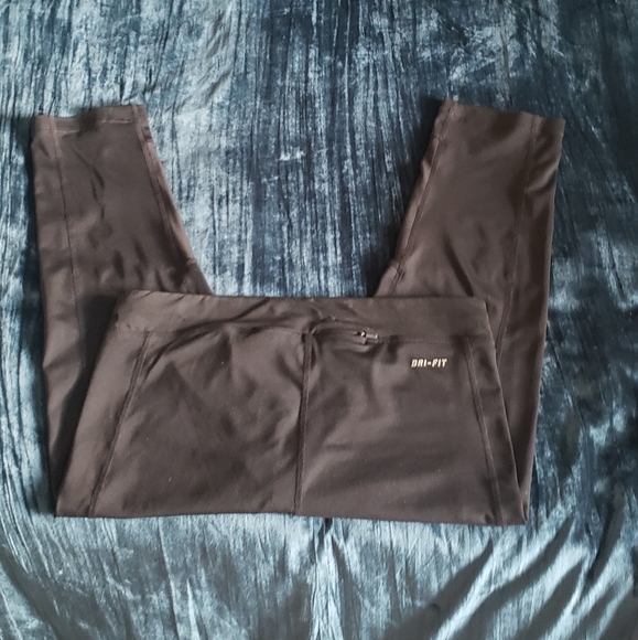 Black Nike dry fit workout leggings M - Picture 3 of 3